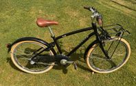 Pojkcykel 24 tum 3 växlar med pakethållare fram