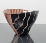 SKÅL, glas, "Tonga", Monica Backström, Kosta Boda.