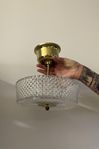 Taklampa Plafond 1900-tal i glas och mässing 