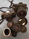 PENTAX MX+ flera objektiv+ andra PK
