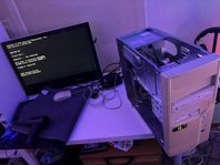 gammal retro dator pentium bud