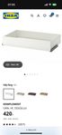 IKEA PAX komplement låda vit 100 x 58