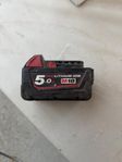 Milwaukee Batteri 5.0 AMP