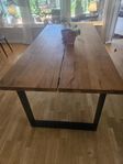 Narvik Matbord Ek/Svart 210cm