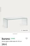 Soffbord Burano Glas