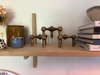 Stoff Nagel ljusstake tre delar 