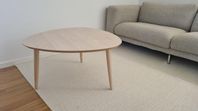 Soffbord i ljus ek/vitlaserad