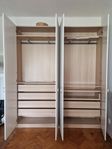 Tre IKEA Pax-garderober bortskänkes 