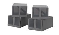 IKEA SKUBB skolådor mörkgrå – 4-pack förvaring