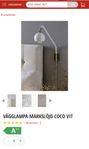 Vägglampor Marksköjd Coco vit