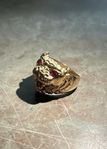 Guld 18k Lejon Ring 