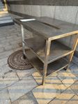 rostfri bänk
