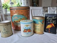 Antik burksamling, 9 st, se bilder
