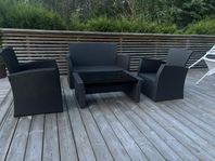 lounge set utemöbler soffa stolar trädgårdsmöbler soffgr