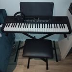 piano med, stol och hörlurar, HELT NY