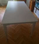 Bord – vitt 190x95 cm, delbart i mitten för smidig transp