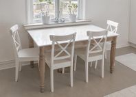 Matbord i Marmor och Ek - 6 sittplatser