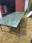 Dansk designbord Grönt marmor bord från Hantvärk
