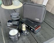 Godox AD200 samt fotostudio tillbehör