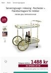 Serveringsvagn i mässing - Rocheste