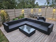 Stort loungeset i konstrotting