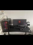 Maxad gamingdator, gamingbord, skärm allt ingår