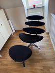 Corona fåtölj med fotpall 
