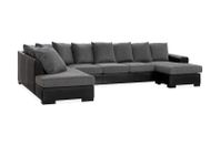 5-sits Vänstervänd Large Soffa i Konstläder/Tyg