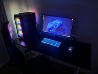 Kompletr Gaming-Setup+ 27” Skärm, Tillbehör & Möbler 
