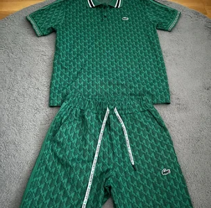 Lacoste monogram short set