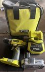 Ryobi skruvdragare med batteri