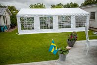 Partytält 5x8 m använt 5 gånger