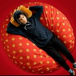 Saccosäck/beanbag med pågen gifflar bortskänkes