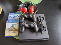 ps4 slim med tillbehör.