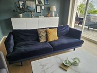 sammet soffa