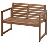 2st IKEA Nämmarö bänk med ryggstöd. 