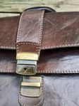 Office bag- Hel läder, Från Italien