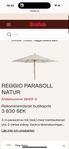 BRAFAB Parasoll Trä/natur