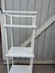 DYNAN hylla med hängare för handdukar vit 40x27x108 cm