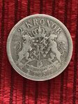2 Krona silvermynt Oscar Il  1880