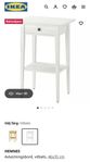 Ikea Hemnes avlastningsbord/nattduksbord