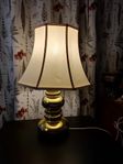 Antik bordslampa glas