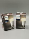2x Philips Hue White ljuskälla E27 LED 9W