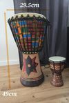 Handgjord Djembetrumma från sydafrika