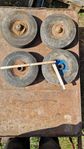 Massiva 11 tum, 28 cm hjul lagrade