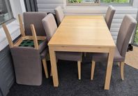 ikea bord och ikea henriksdal stolar