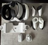 Meta Quest 3 (128 GB) + BOBOVR Pro-tillbehör + Laddstation!