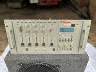 Dj-anläggning retro, mixerbord, cdspel, förstärkare, basl