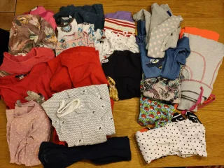 Klädpaket flicka 110/116,  22 plagg