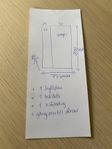 Ikea pax ek 75 bred, 201 hög med dörrar och inredning